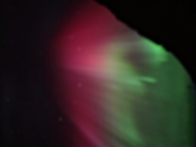 Rosa aurora over åsene